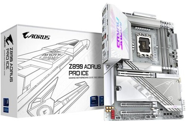 Płyta główna GIGABYTE Z890ICE Aorus Pro Ice Socket 1851 Intel Z890 DDR5 ATX