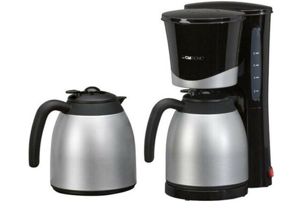 Ekspres Clatronic KA3328 Przelewowy czarno-srebrny