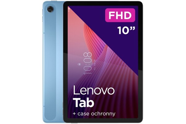 Tablet Lenovo Tab 4 10.10" MediaTek Helio G85 4.0GB/128GB, WiFi, niebieski + Etui