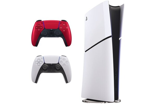 Konsola Sony PlayStation 5 Slim Digital 1TB biało-czerwony + Kontroler PlayStation
