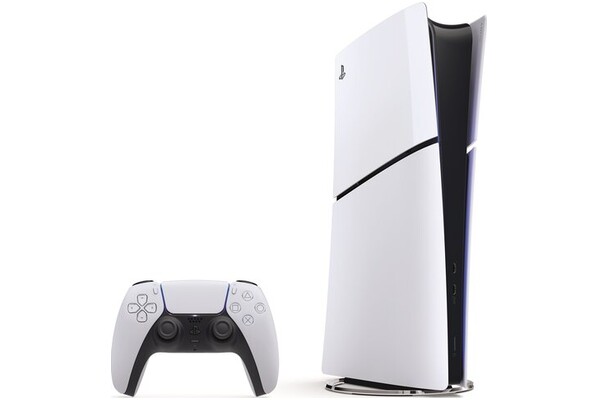 Konsola Sony PlayStation 5 Slim Digital 1TB biało-czerwony + Kontroler PlayStation