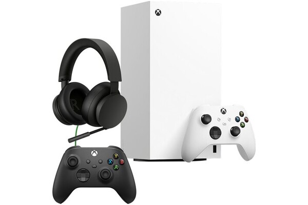 Konsola Microsoft Xbox Series X 1TB biały + słuchawki MICROSOFT