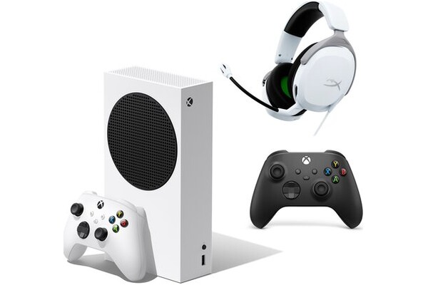 Konsola Microsoft Xbox Series S 512GB biały + Słuchawki HyperX