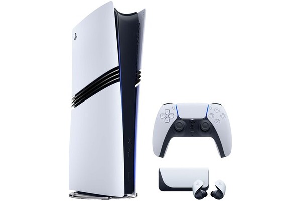 Konsola Sony PlayStation 5 Pro 2TB biało-czarny + Astros Playroom + słuchawki SONY Bezprzewodowe