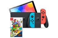 Konsola Nintendo Switch OLED 64GB niebiesko-czerwony + Super Mario 3D World