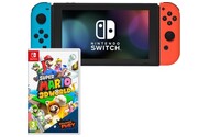 Konsola Nintendo Switch 32GB czarny + Super Mario 3D World + Kontroler Switch