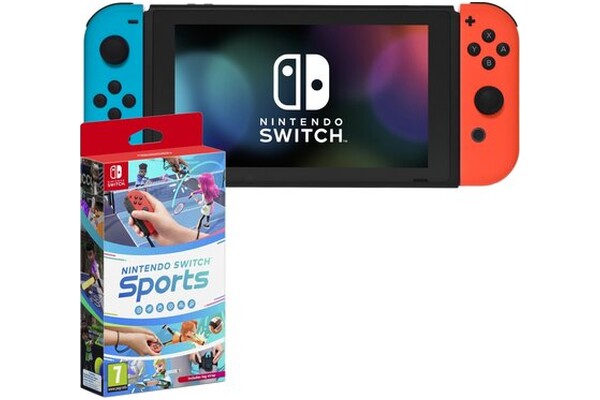 Konsola Nintendo Switch 32GB czarny + Nintendo Switch Sports + Kontroler Switch