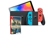 Konsola Nintendo Switch OLED 64GB niebiesko-czerwony + Dziedzictwo Hogwartu