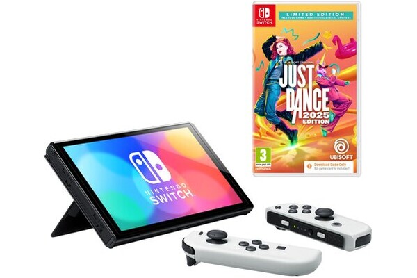 Konsola Nintendo Switch OLED 64GB biały + Just Dance 2025 Limited