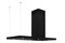 Okap kuchenny wyspowy - T-line AFRELLI Nuvola 116.0cm czarny