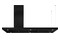 Okap kuchenny wyspowy - T-line AFRELLI Nuvola 146.0cm czarny