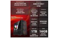 Mad Dog DEEPCOOL-A33WR16WH AMD Ryzen 7 16GB DDR4 NVIDIA GeForce RTX 5060 Ti 8GB 1TB SSD Windows 11 Home