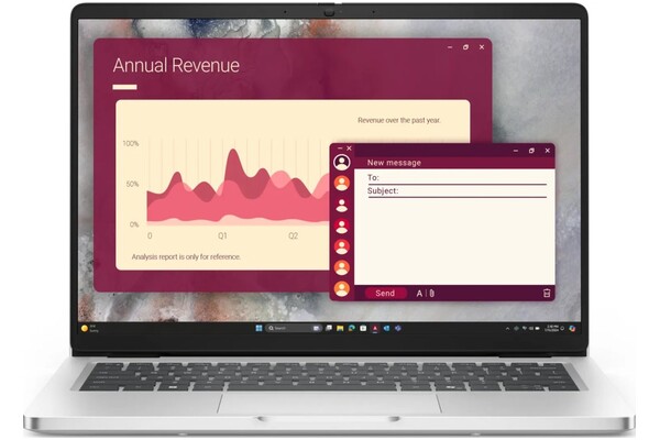 Laptop DELL Pro 14 14.0" Intel Core Ultra 7-255U Intel 16GB 512GB SSD M.2 Windows 11 Professional srebrny