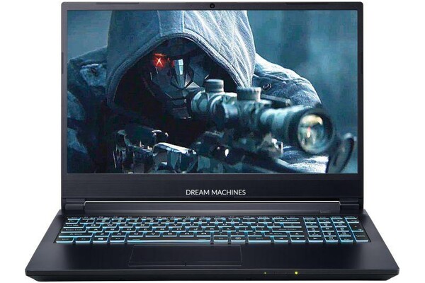 Laptop Dream Machines 15.6" Intel Core i5-11400H NVIDIA GeForce RTX 3050 Ti 32GB 2TB SSD Windows 10 Home czarny