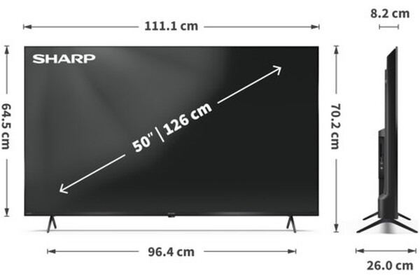 Telewizor Sharp 50HK4745E 50" 4K Ultra HD