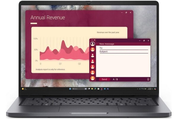 Laptop DELL Pro 14 14.0" Intel Core i3-100U Intel 8GB 512GB SSD Windows 11 Professional czarny