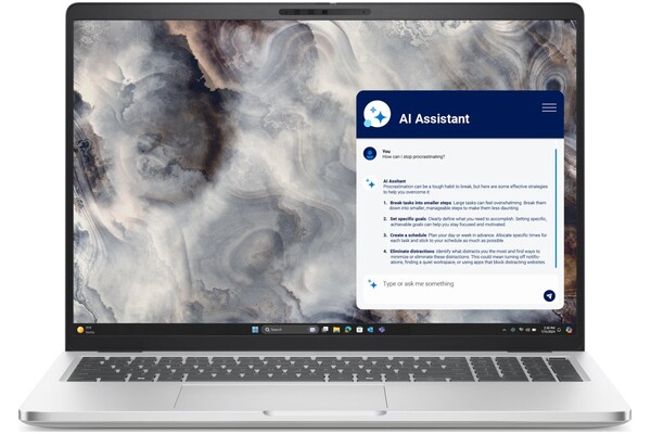 Laptop DELL Pro 16 16.0" Intel Core Ultra 7-268V Intel Arc 140V 32GB 512GB SSD M.2 Windows 11 Professional srebrny