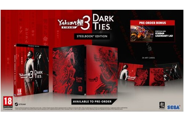 Yakuza Kiwami 3 & Dark Ties Edycja Steelbook PC