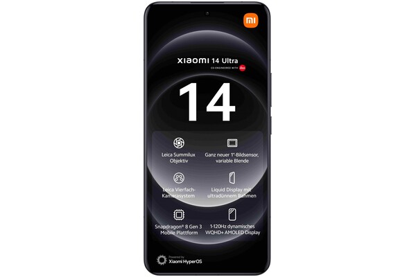 Smartfon Xiaomi 14 Ultra 5G czarny 6.73" 16.0GB/512.0GB