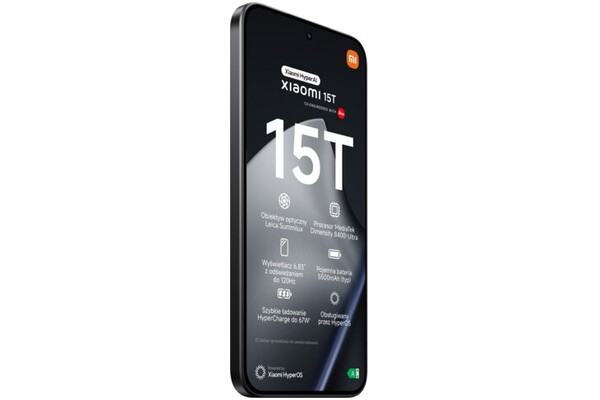 Smartfon Xiaomi 15T 5G czarny 6.83" 12.0GB/512.0GB