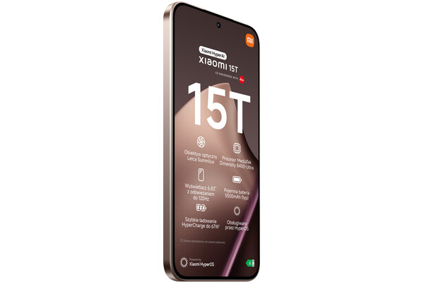 Smartfon Xiaomi 15T 5G złoty 6.83" 12.0GB/512.0GB