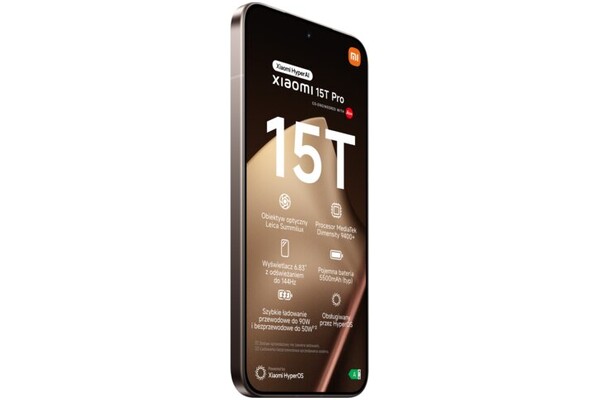 Smartfon Xiaomi 15T Pro 5G złoty 6.83" 12.0GB/512.0GB