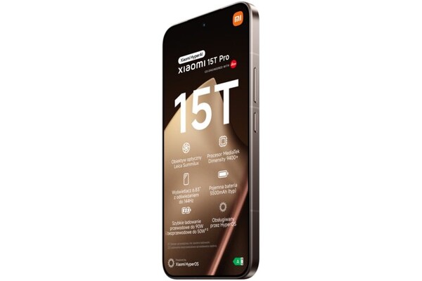 Smartfon Xiaomi 15T Pro 5G złoty 6.83" 12.0GB/512.0GB