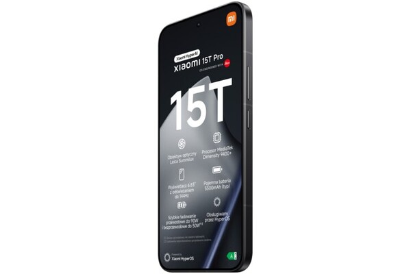 Smartfon Xiaomi 15T Pro 5G czarny 6.83" 12.0GB/1000.0GB
