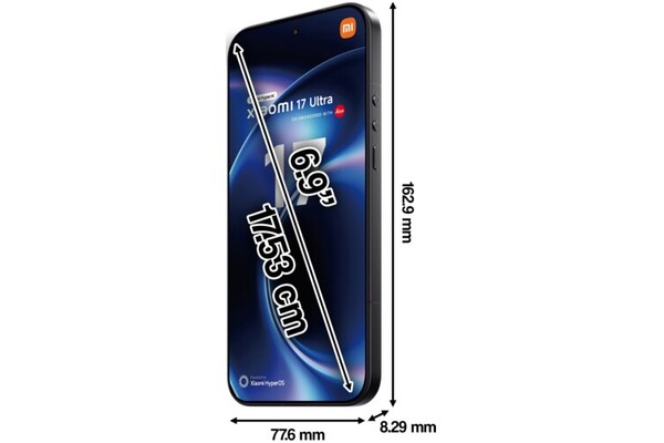 Smartfon Xiaomi 17 Ultra 5G czarny 6.90" 16.0GB/512.0GB
