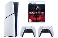 Konsola Sony PlayStation 5 Slim 1TB biało-czarny + Astros Playroom, Vampire The Masquerade – Bloodlines 2 Day One Edition Gra PS5 + Kontroler PlayStation