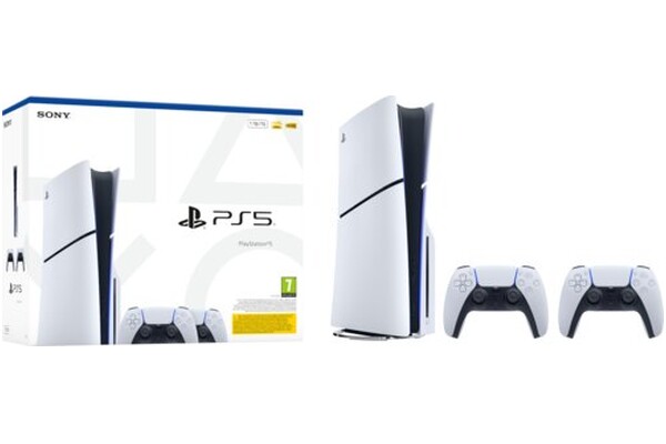 Konsola Sony PlayStation 5 Slim 1TB biało-czarny + Astros Playroom, Vampire The Masquerade – Bloodlines 2 Day One Edition Gra PS5 + Kontroler PlayStation