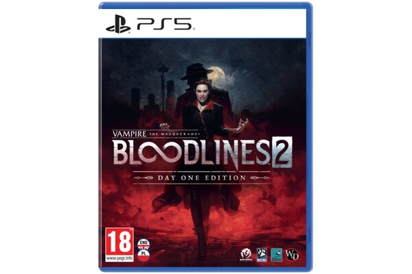 Konsola Sony PlayStation 5 Slim 1TB biało-czarny + Astros Playroom, Vampire The Masquerade – Bloodlines 2 Day One Edition Gra PS5 + Kontroler PlayStation