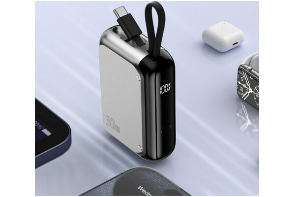 Powerbank 4SMARTS Pocket 10000mAh 30.0W srebrny