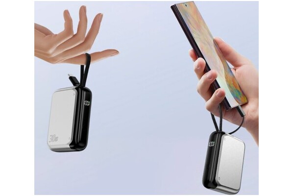Powerbank 4SMARTS Pocket 10000mAh 30.0W srebrny