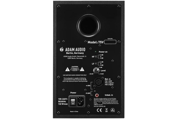 Kolumna ADAM Audio T5V , 1szt., czarny
