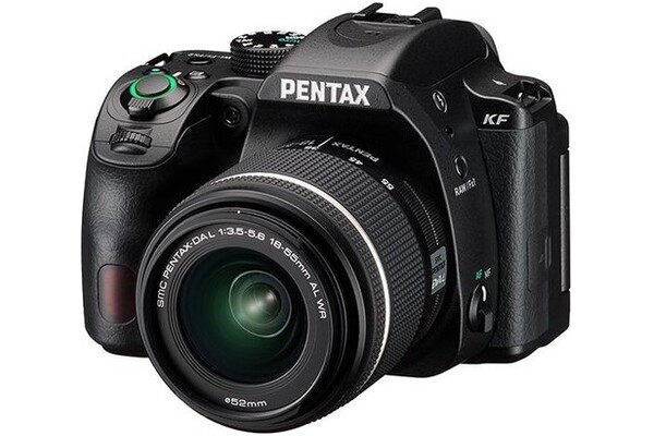 Aparat - lustrzanka PENTAX KF 24.2Mpx czarny + EF-S 18-55mm WR , 24.2Mpix