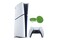 Konsola Sony PlayStation 5 Slim Digital 825GB biało-zielony + Astros Playroom + Kontroler PlayStation