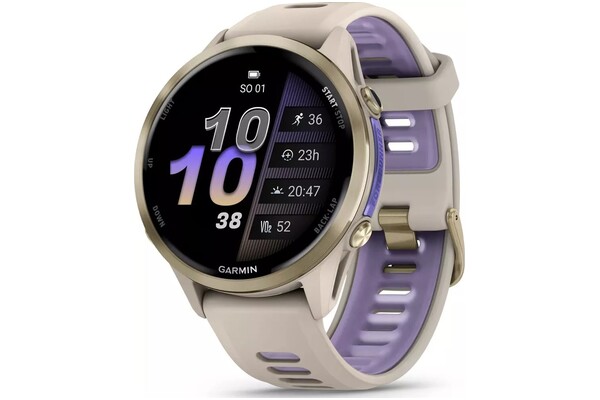 Smartwatch Garmin Forerunner 970 Beżowo-fioletowy