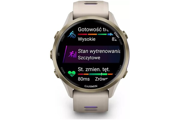 Smartwatch Garmin Forerunner 970 Beżowo-fioletowy