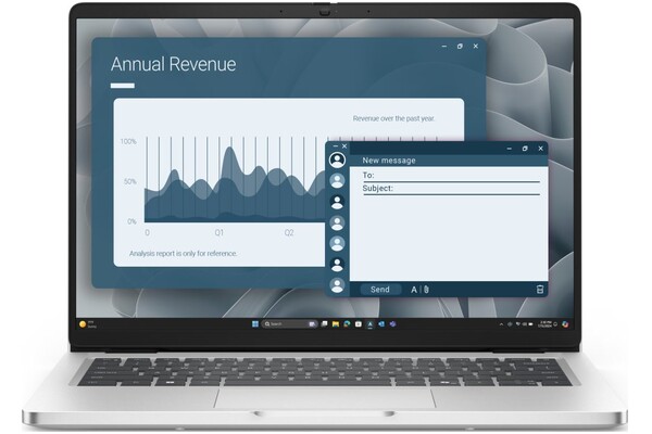 Laptop DELL Pro 14 14.0" AMD Ryzen AI 7 PRO 350 AMD Radeon 860M 16GB 512GB SSD M.2 Windows 11 Professional srebrny