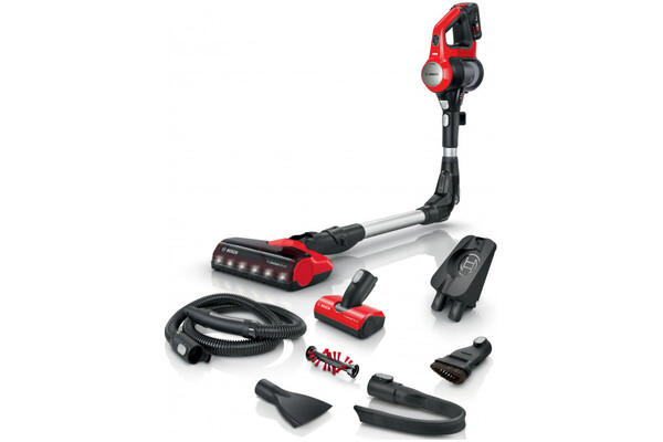 Odkurzacz Bosch BCS711PET Unlimited pionowy bezworkowy czarno-czerwony