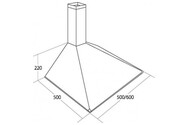 Okap kuchenny Kominowy Akpo Soft 50 WK-5 50.0cm Inox