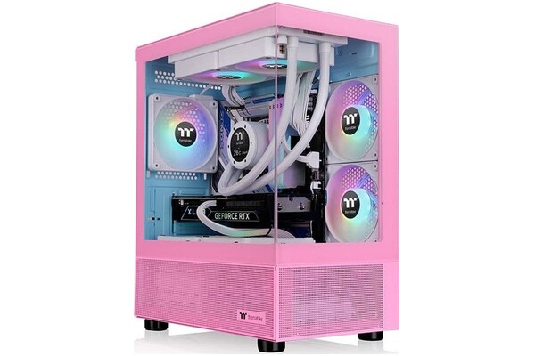 Obudowa PC Thermaltake 17 View TG Mini Tower różowy