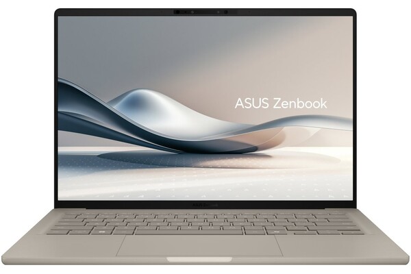 Laptop ASUS Zenbook A14 OLED 14.0" Qualcomm Snapdragon X1-26-100 Qualcomm Adreno X1-45 16GB 512GB SSD M.2 Windows 11 Home beżowy