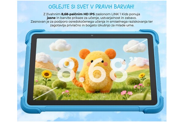 Tablet Blackview Kids 8.68" Rockchip RK3562 4.0GB/4GB, niebieski