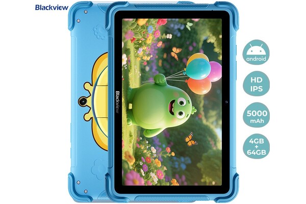 Tablet Blackview Kids 8.68" Rockchip RK3562 4.0GB/4GB, niebieski