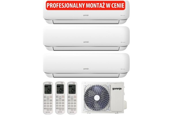 Klimatyzator ścienny SPLIT z montażem Gorenje PAN35IN/PAN35INK 57dB