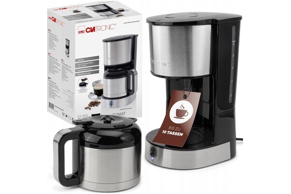 Ekspres Clatronic KA3805 Przelewowy srebrny