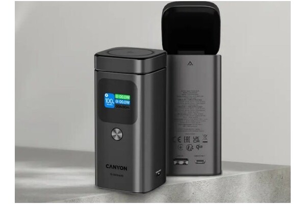 Powerbank Canyon OnPower 150 15000mAh 100.0W szary