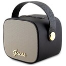 głośnik Bluetooth Guess Speaker Mini 4G Leather Script Logo czarny
